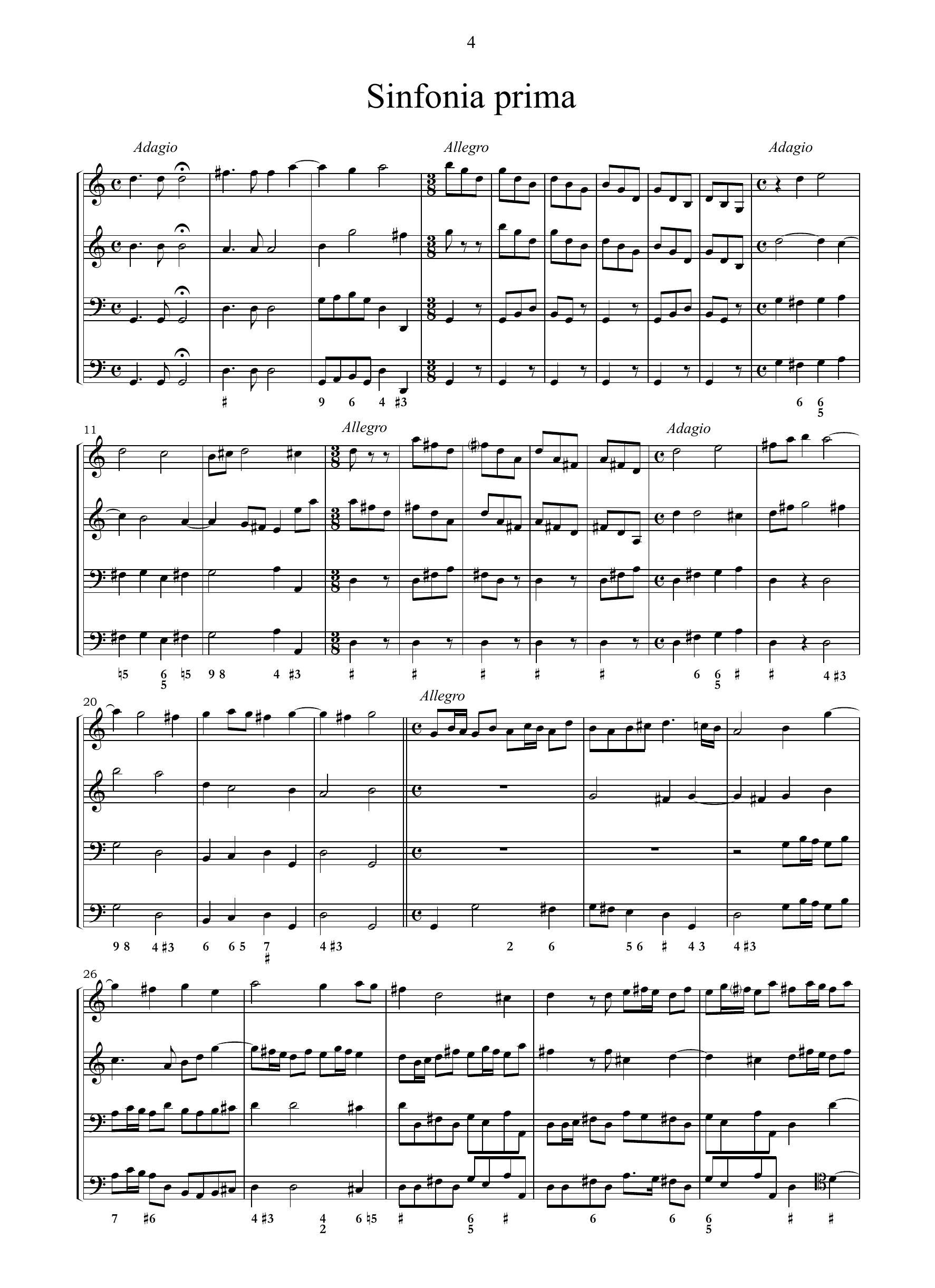 G.Bononcini: Sinfonie a tre op.4 (Bologna, 1686)