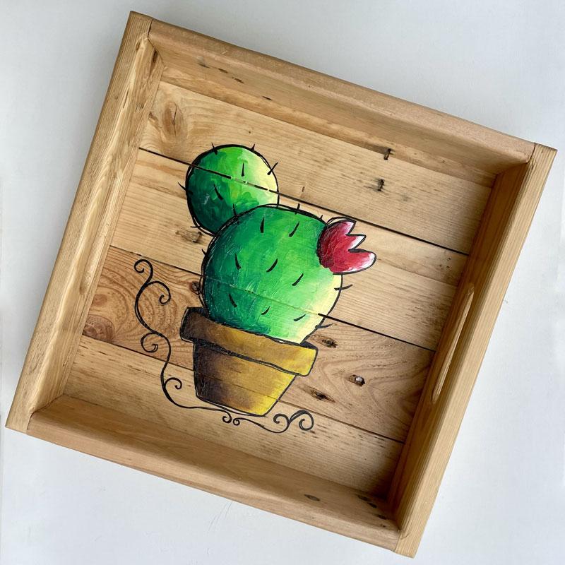Vassoio con cactus