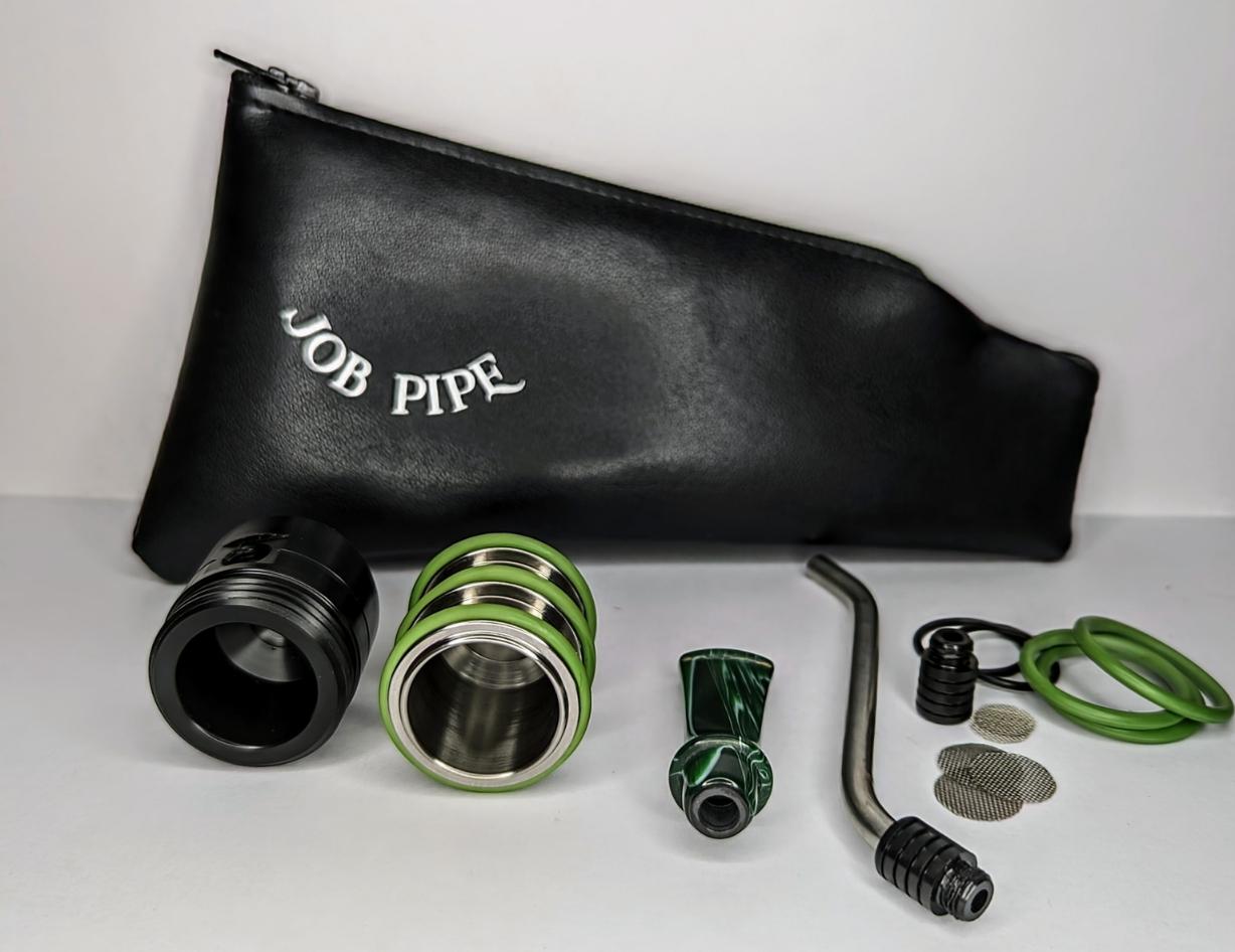 Job Pipe Bud Of Titan Green Scorpion new base (Reverse Calabash in Titanio gruppo 3)