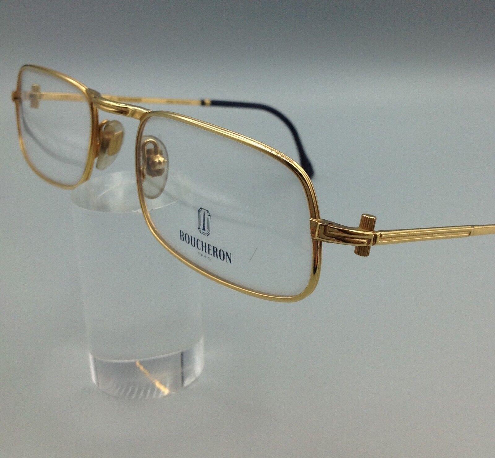Boucheron Paris Lunettes vintage occhiale gold filled eyewear made in France