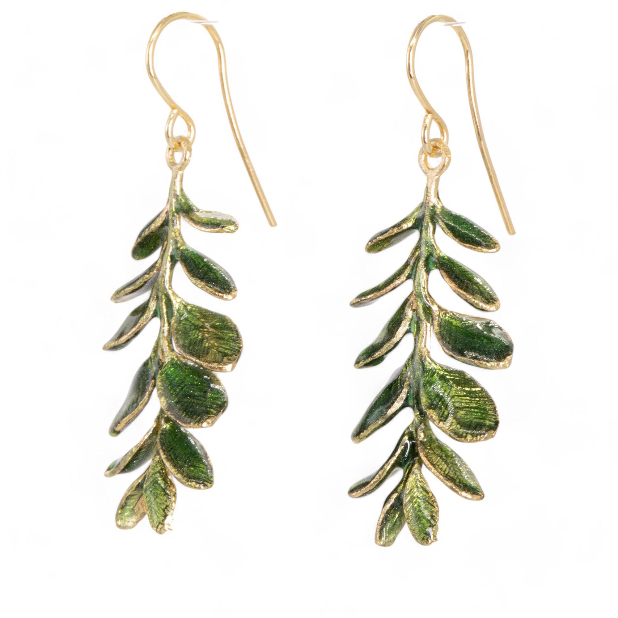 ORECCHINI RAMOSCELLO ULIVO : OLIVE BRANCH EARRINGS