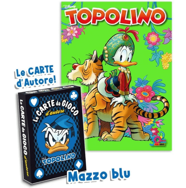 Topolino 3586 + Carte d’Autore di Topolino di Marco Gervasio – Mazzo Blu