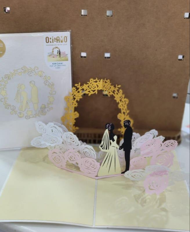 BIGLIETTO ORIGAMO PROMESSA D'AMORE