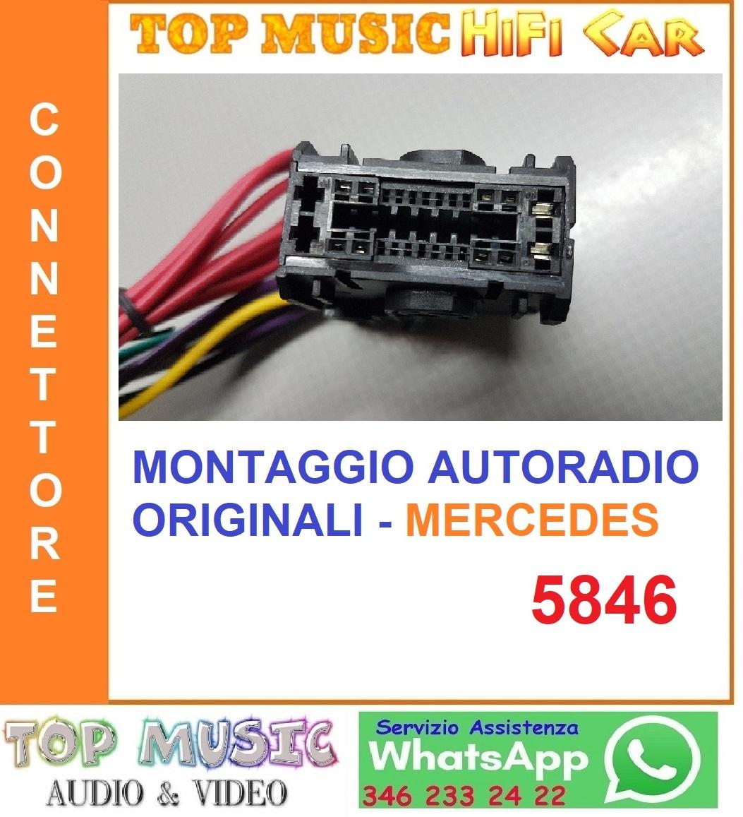5846 - Mercedes A-Class(W177) dal 2018-CONN. MONTAG. AUTORADIO ORIGINALE MERCEDES MBUX