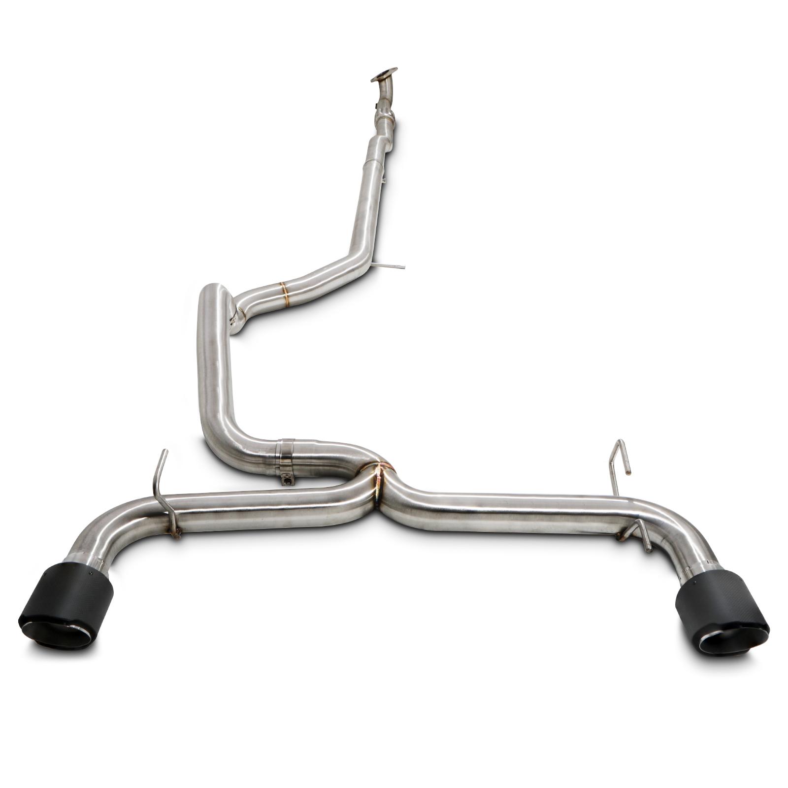 Fiat 500 Abarth 1.4 08+ Catback Exhaust System Carbon Tips - DIRENZA