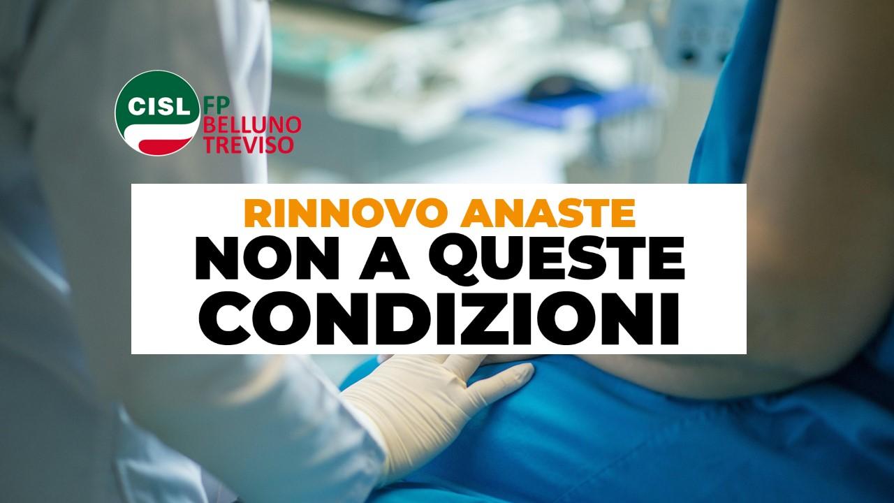 CISL FP Belluno Treviso. Terzo Settore. ANASTE scelta irresponsabile. Al via lo stato di agitazione del personale