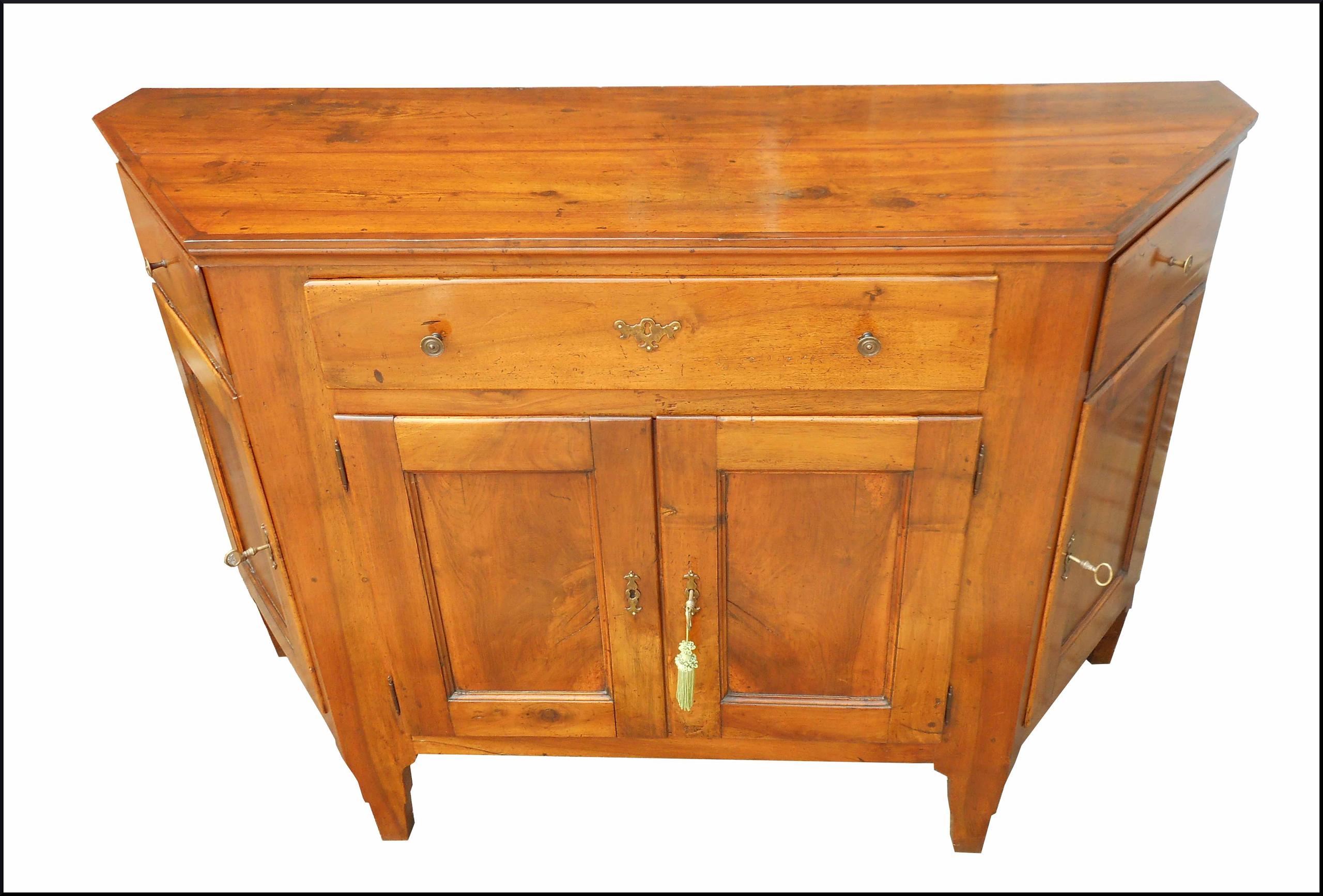 Credenza veneta scantonata fine 700 restaurata