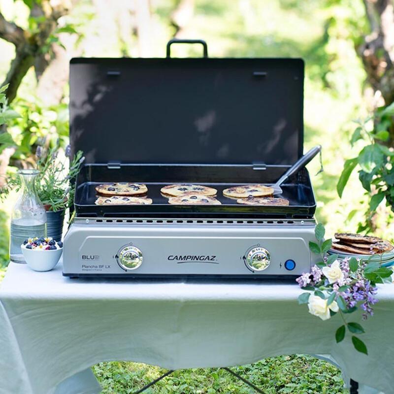 1014321-CAMPINGAZ BARBECUE PLANCHA BLUE FLAME LX