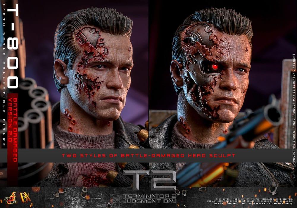 Hot Toys TERMINATOR 2 T-800 Battle Damaged 2.0 FIGURE 1/6