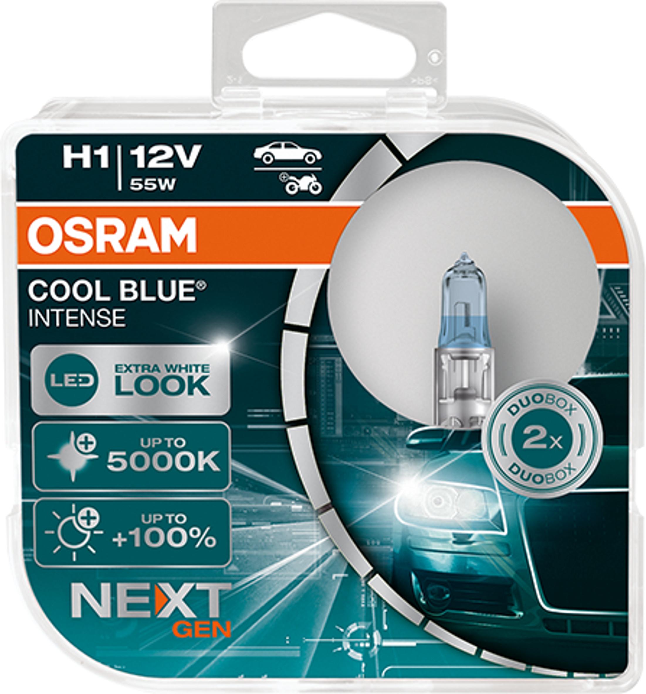 Lampade OSRAM H1 COOL BLUE® INTENSE NEXT GENERATION Duo Box