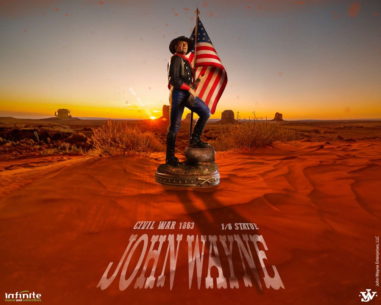 Infinite Statue JOHN WAYNE 1863 Civil War 1/6 RESIN STATUE