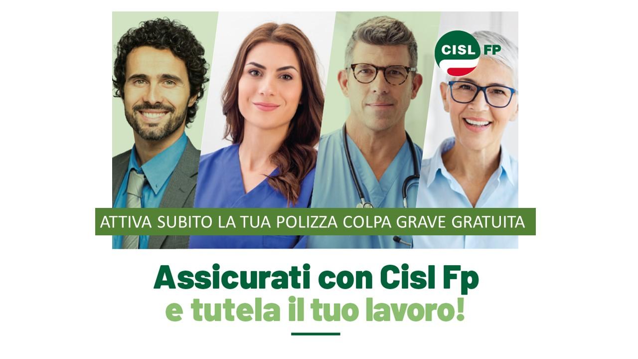CISL FP Veneto. Ricordati di attivare per il 2023 la tua polizza assicurativa "Colpa grave" gratuita in tessera