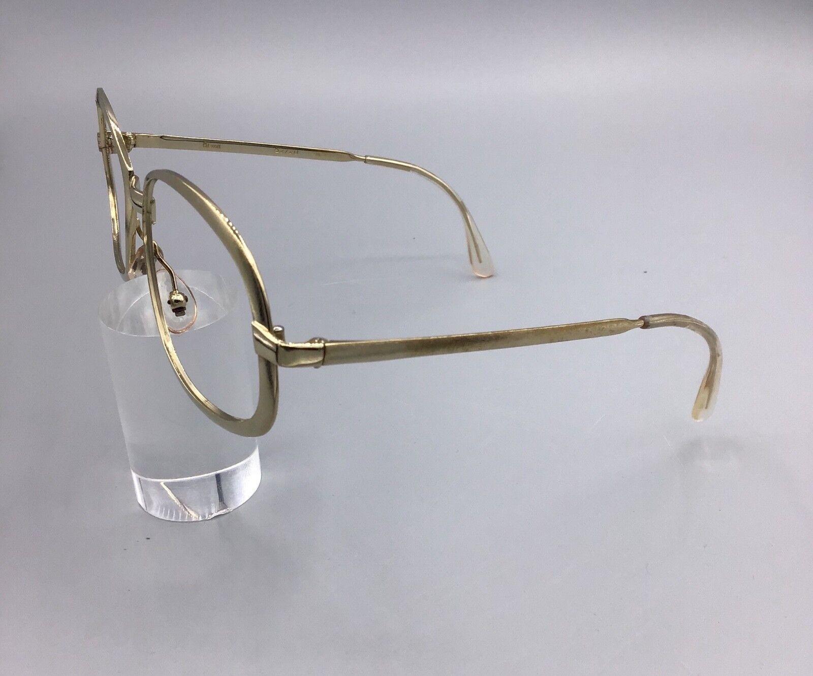 Rima Britt occhiale vintage Eyewear lunettes brillen gold oro laminated