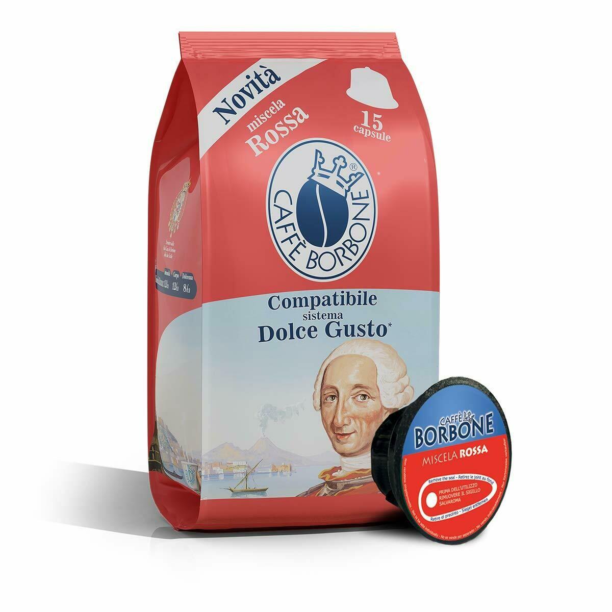 15 CAPSULES COMPATIBLE WITH COFFEE MACHINES NESCAFÈ®* DOLCE GUSTO®* RED BLEND