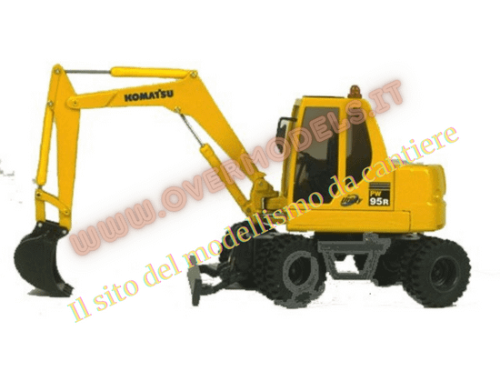 modellismo-modellino-escavatore-gommato-KOMATSU