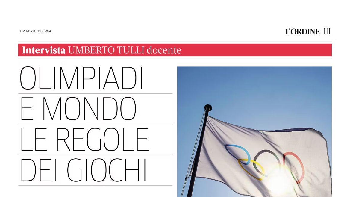 Olimpiadi e mondo, le regole dei Giochi - Intervista a Umberto Tulli