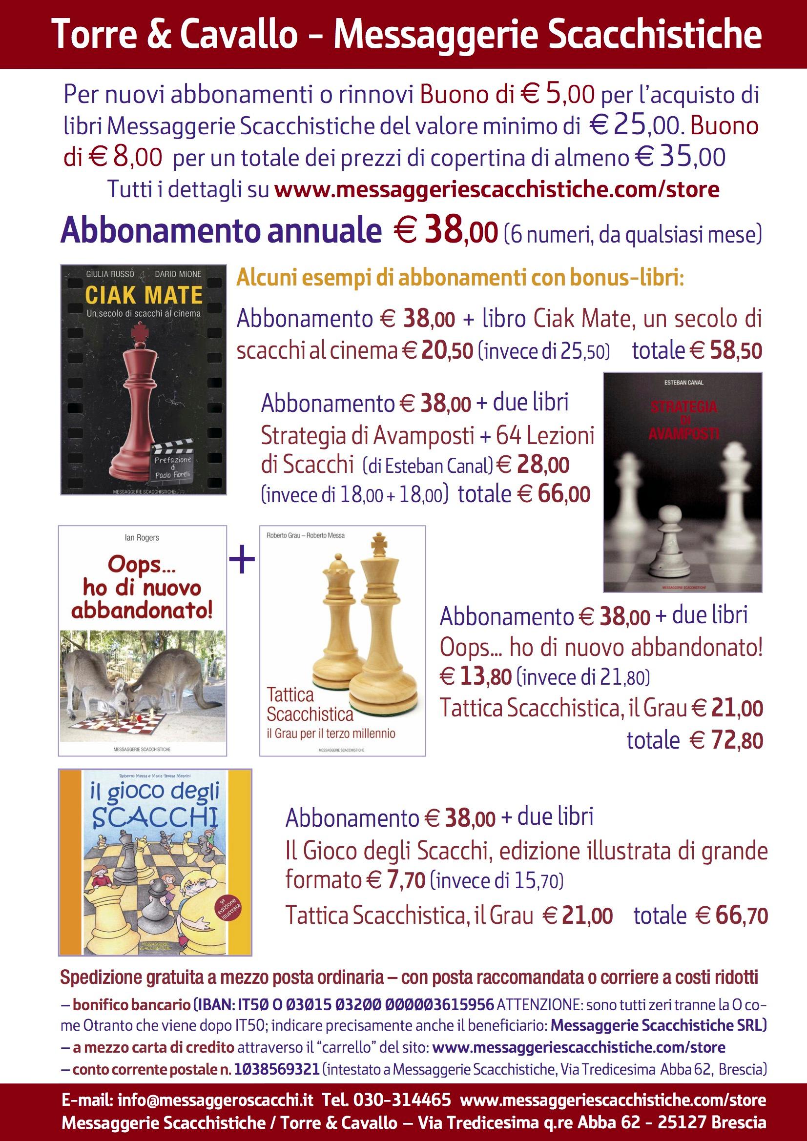 Abbonamento annuale (con bonus fino a 8 euro sui nostri libri)