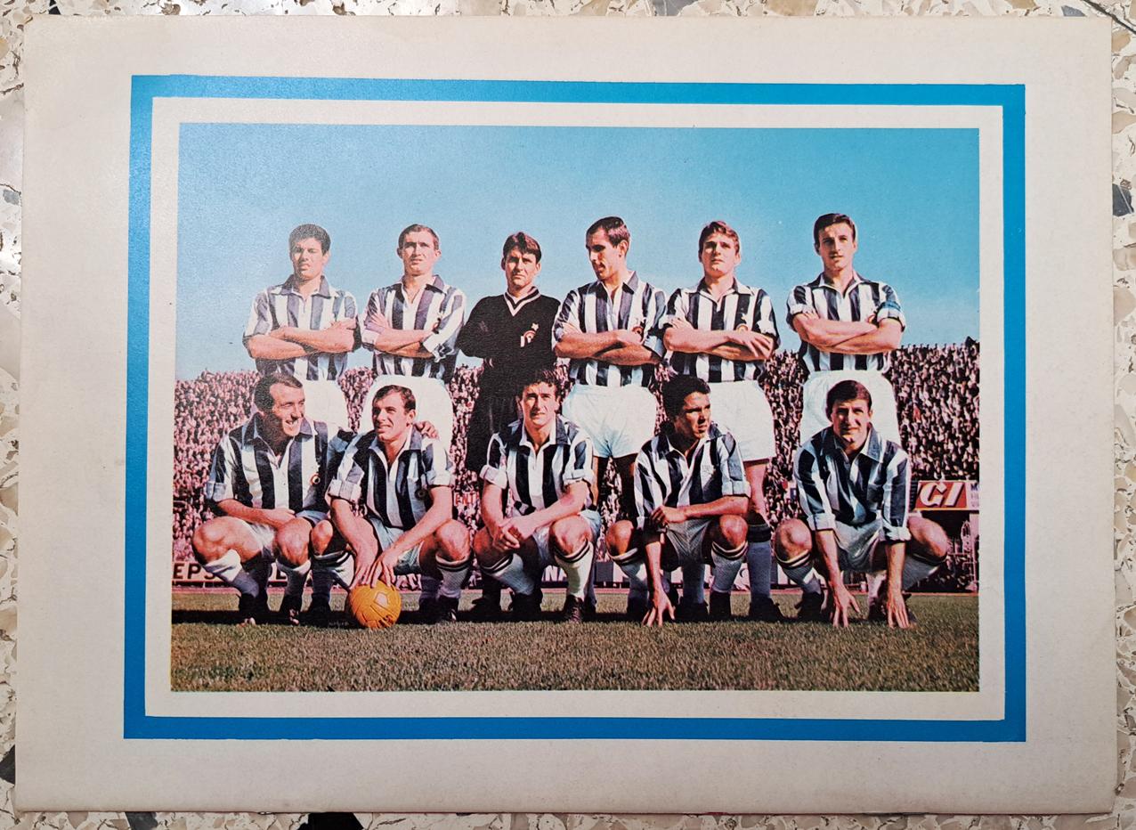 B004> JUVENTUS : Splendida fotocolor sul Fumerro "I Fuorilegge" 1965