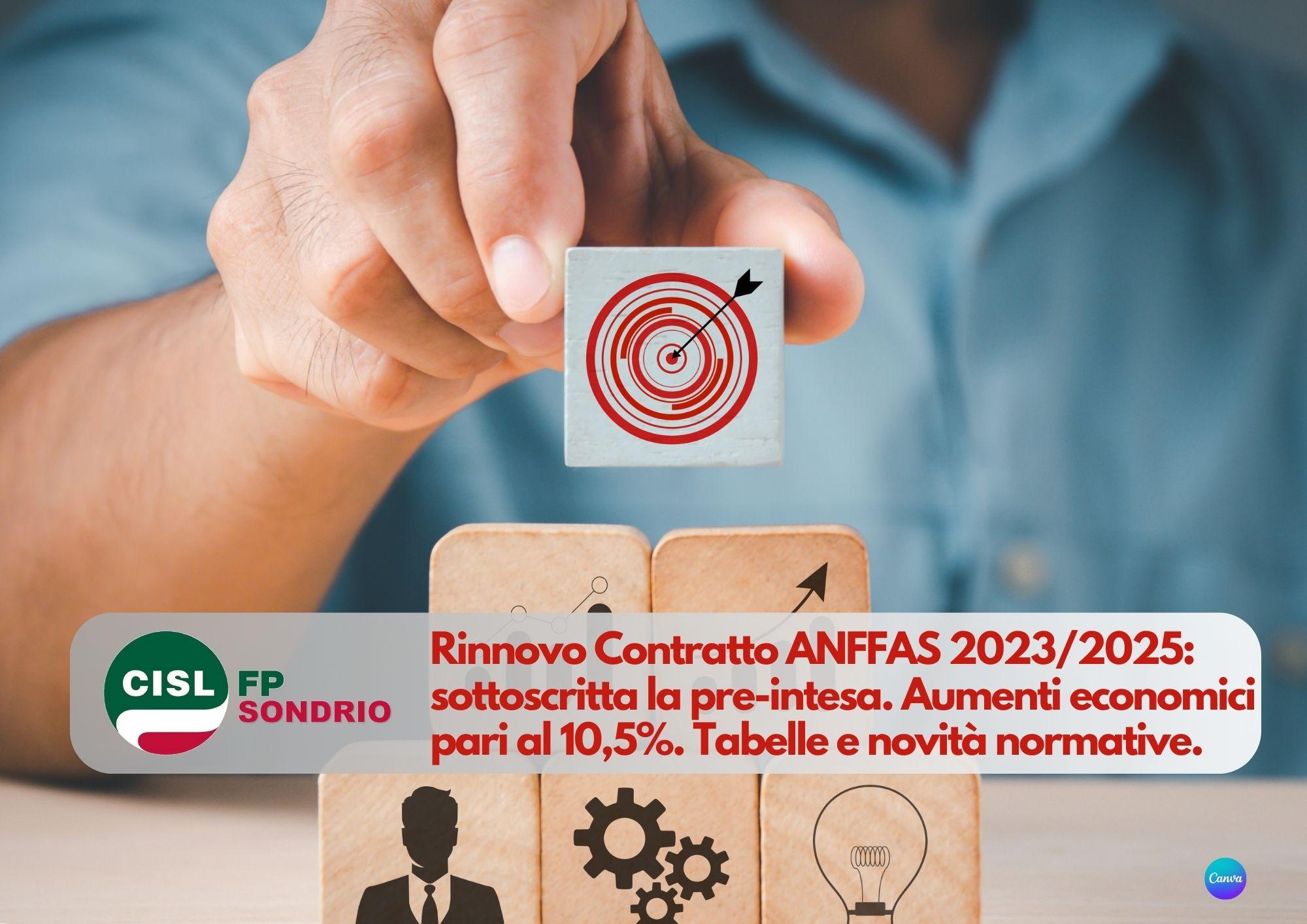 CISL FP Sondrio. Rinnovo Contratto ANFFAS 2023/2025: sottoscritta la pre-intesa. I dettagli