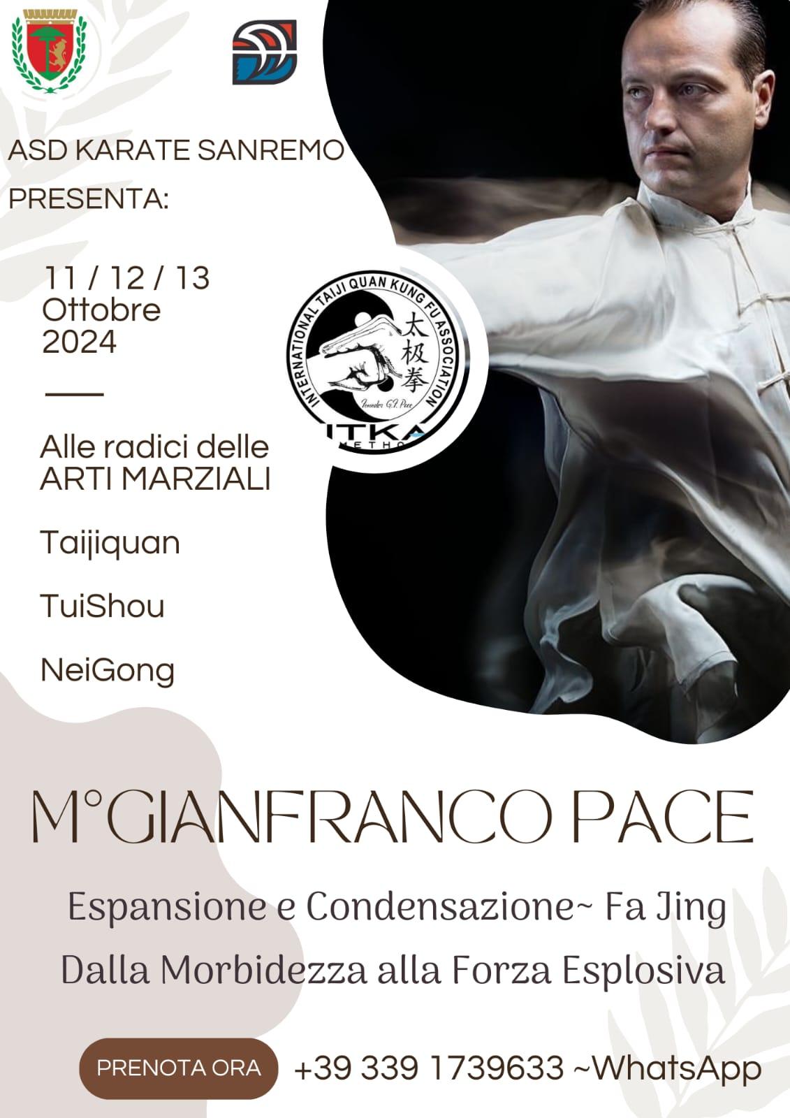 STAGE di Taijiquan con il M° Gianfranco Pace