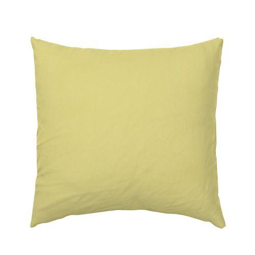 Euro pillow shams: lemon yellow solid
