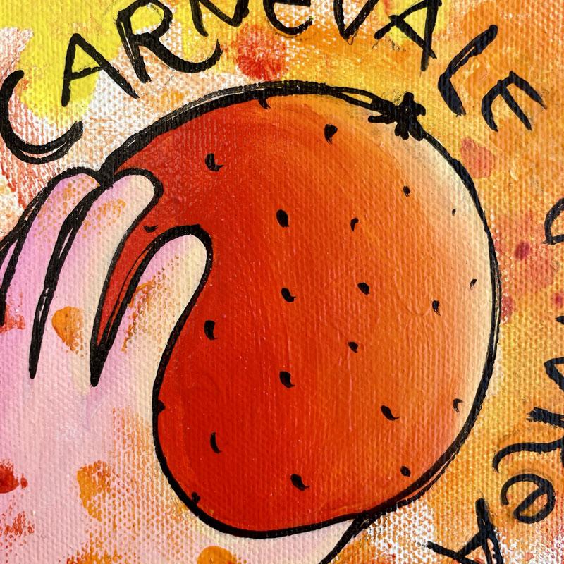 Carnevale d'Ivrea - Mano con arancia