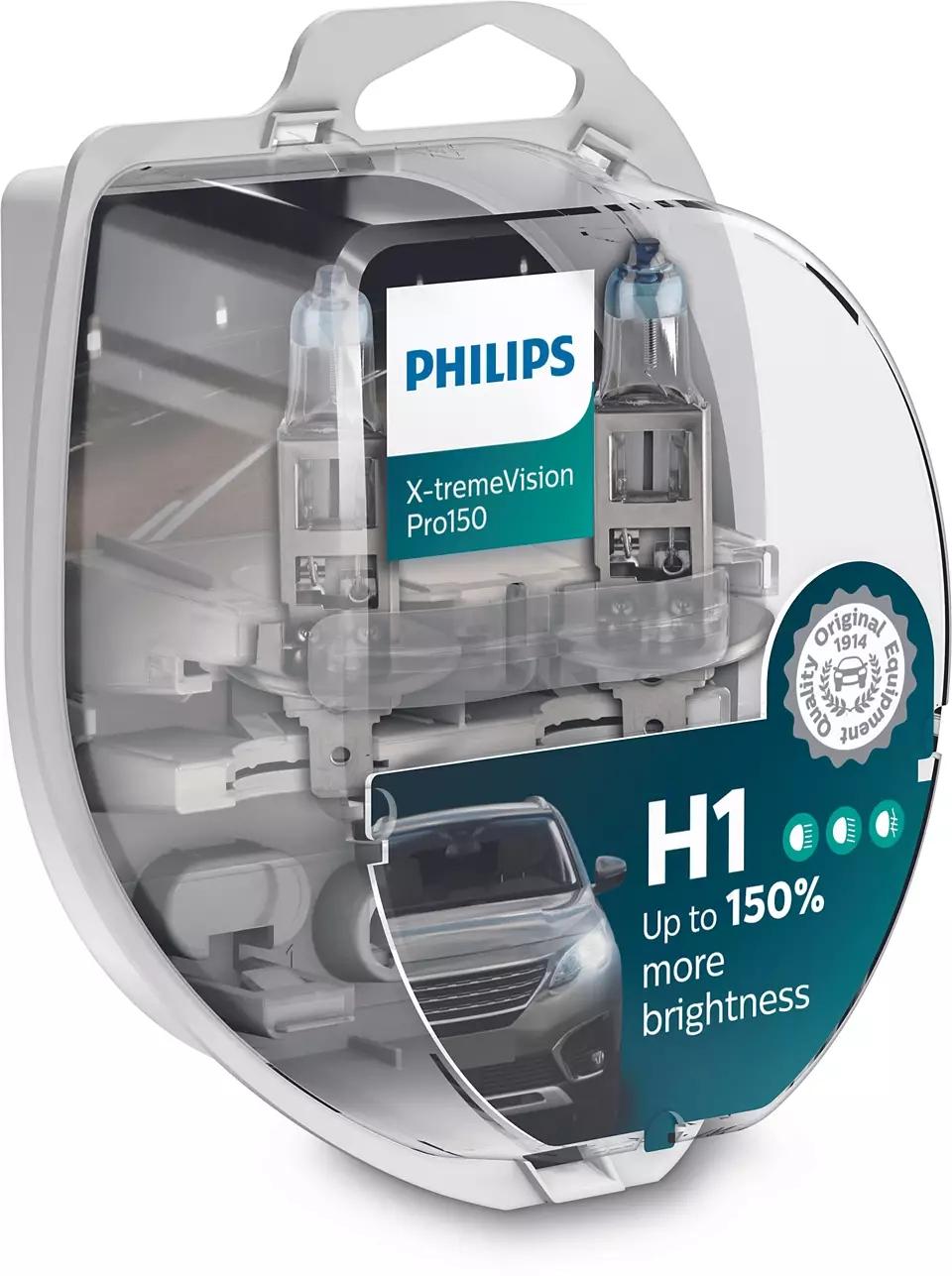 Lampade PHILIPS H1 X-treme Vision Pro150 Duo Box
