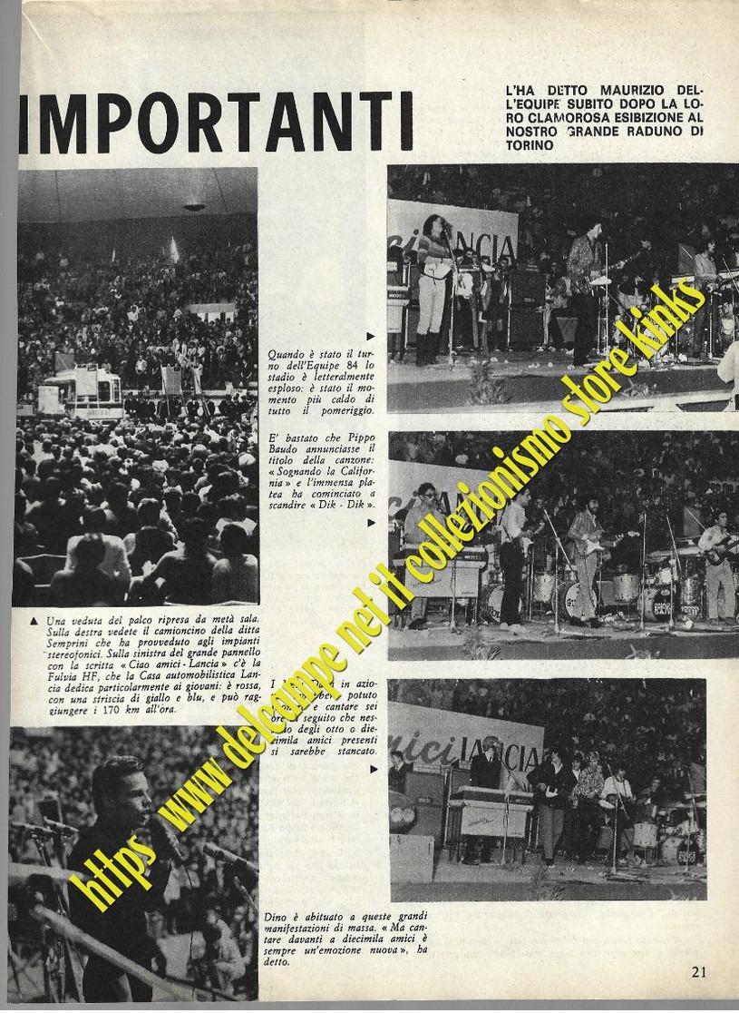 067> 5 Pagine < TORINO Raduno di CIAO AMICI 1° OTTOBRE 1966 > Documento Storico per i BEAT !