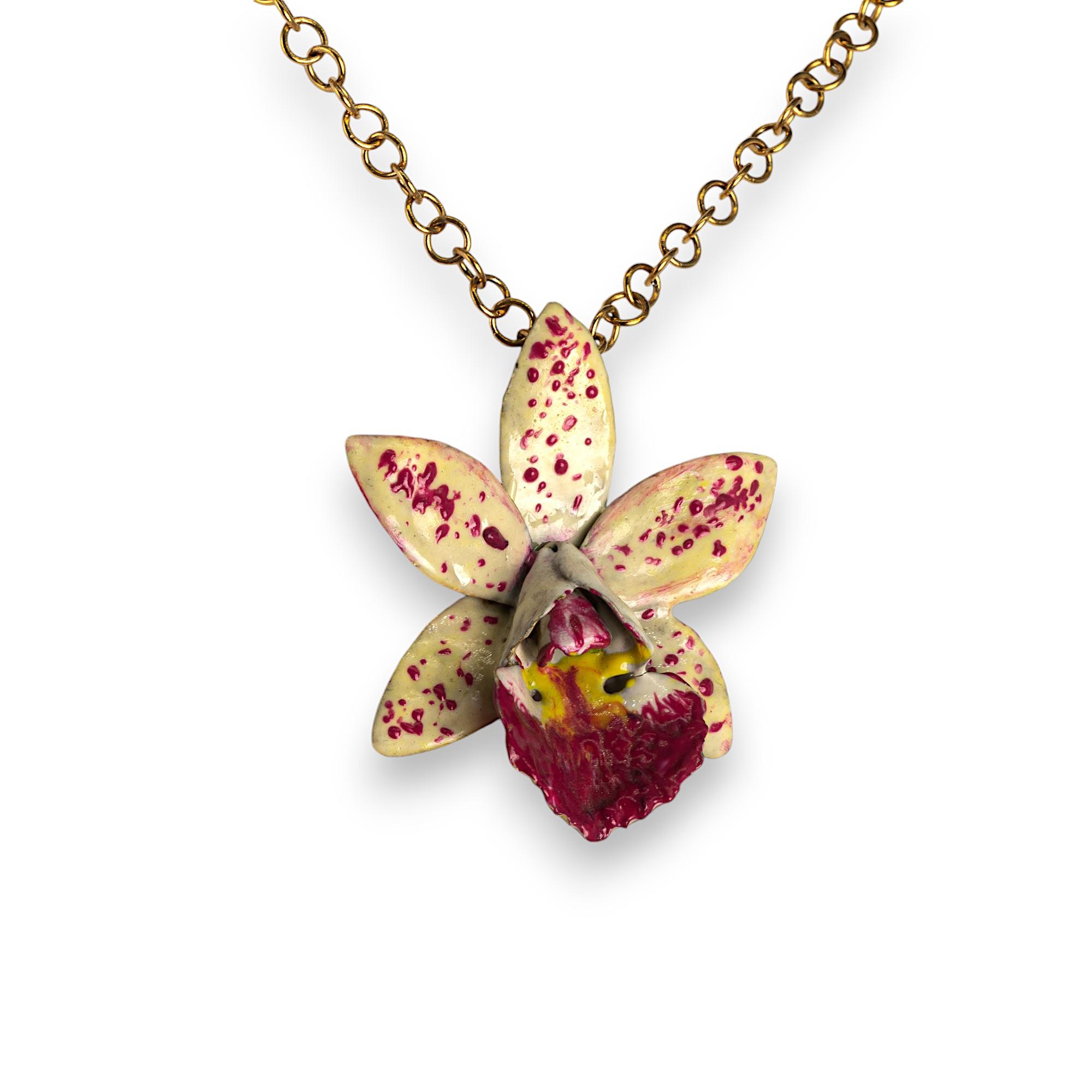 CIONDOILO FIORE DI VANDA : VANDA FLOWER PENDANT