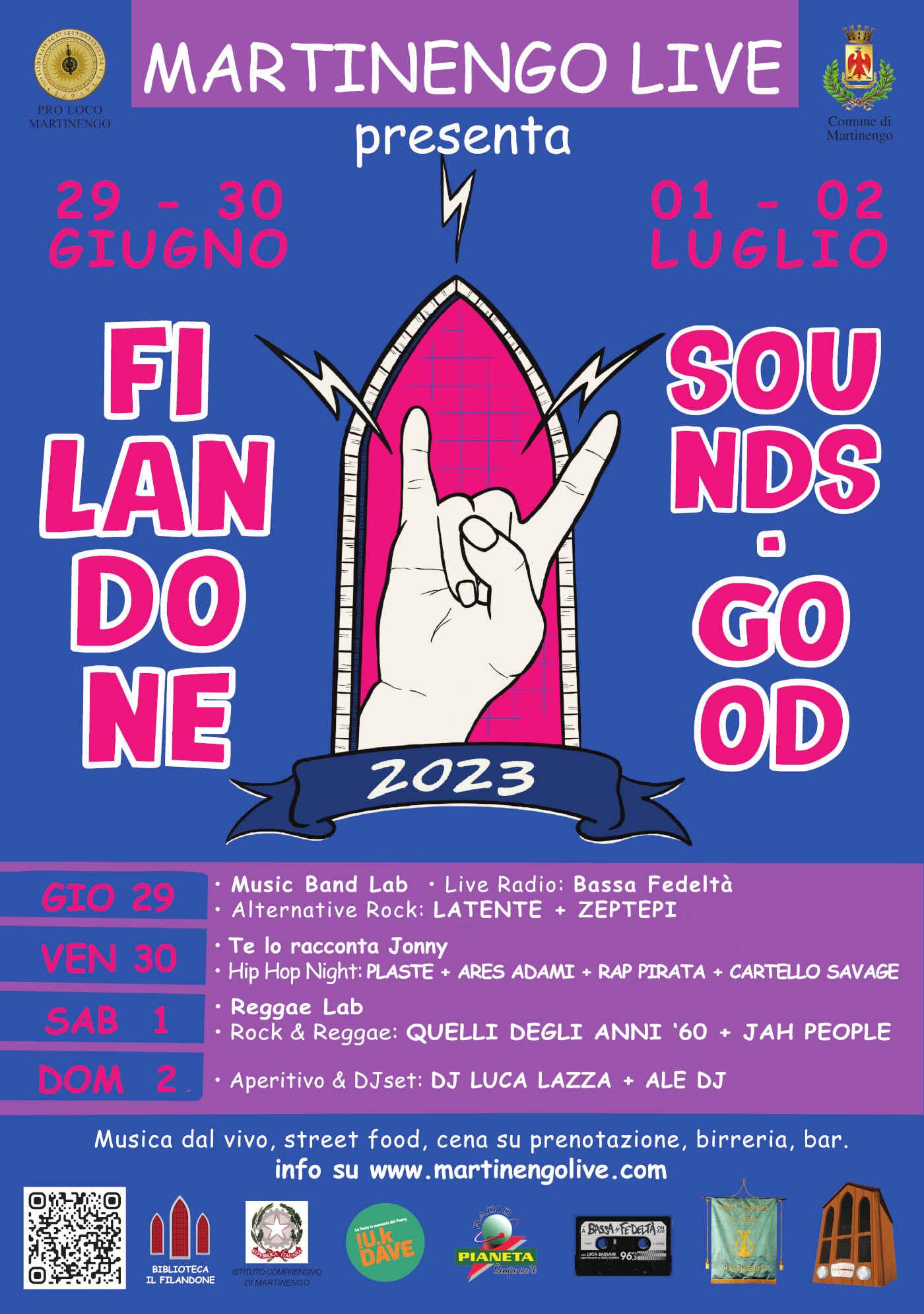 Filandone Sounds Good Edizione 2023 Locandina