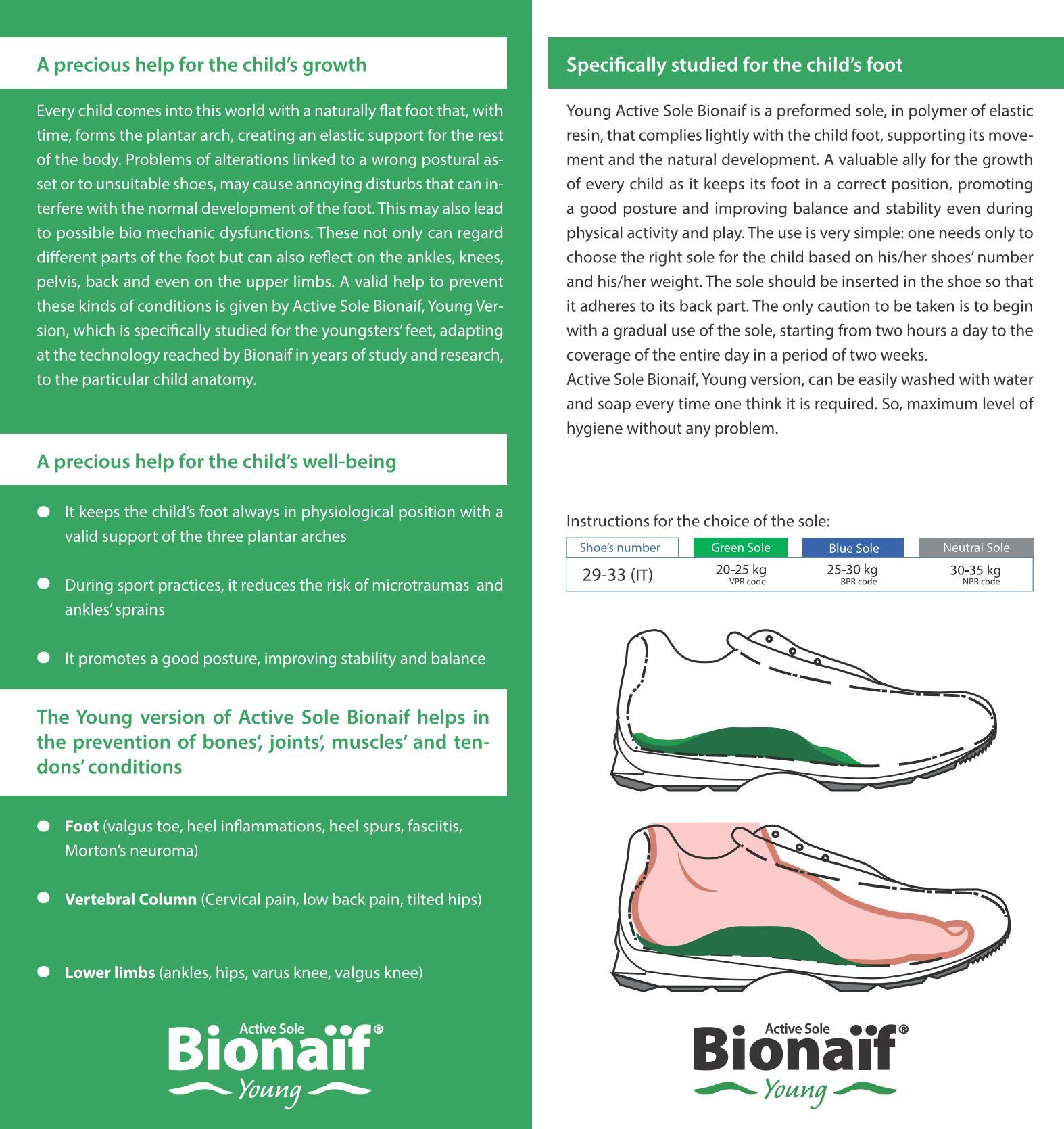 Bionaif Young Postural Insoles