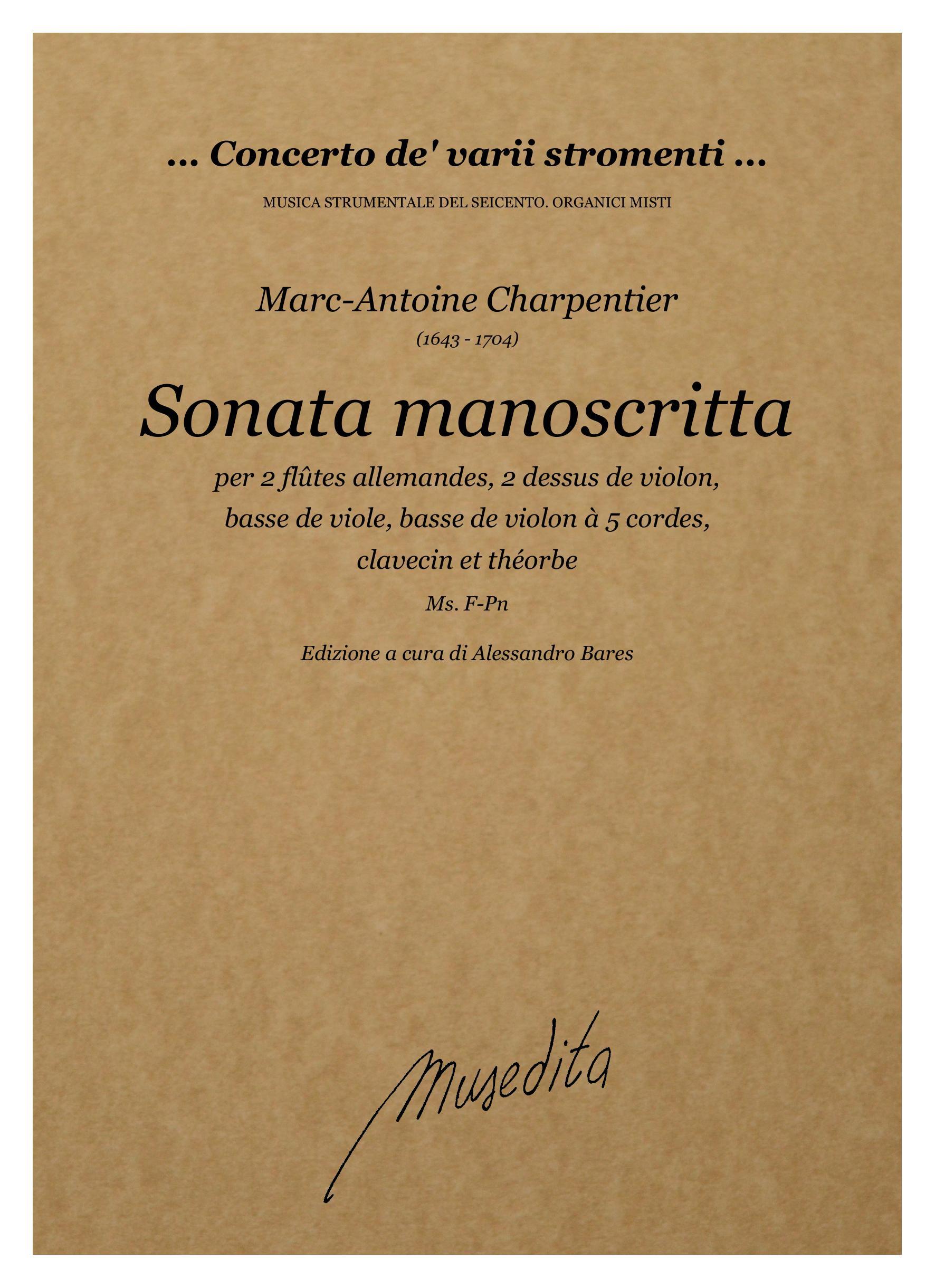 M.A.Charpentier: Sonata manoscritta (F-Pn)