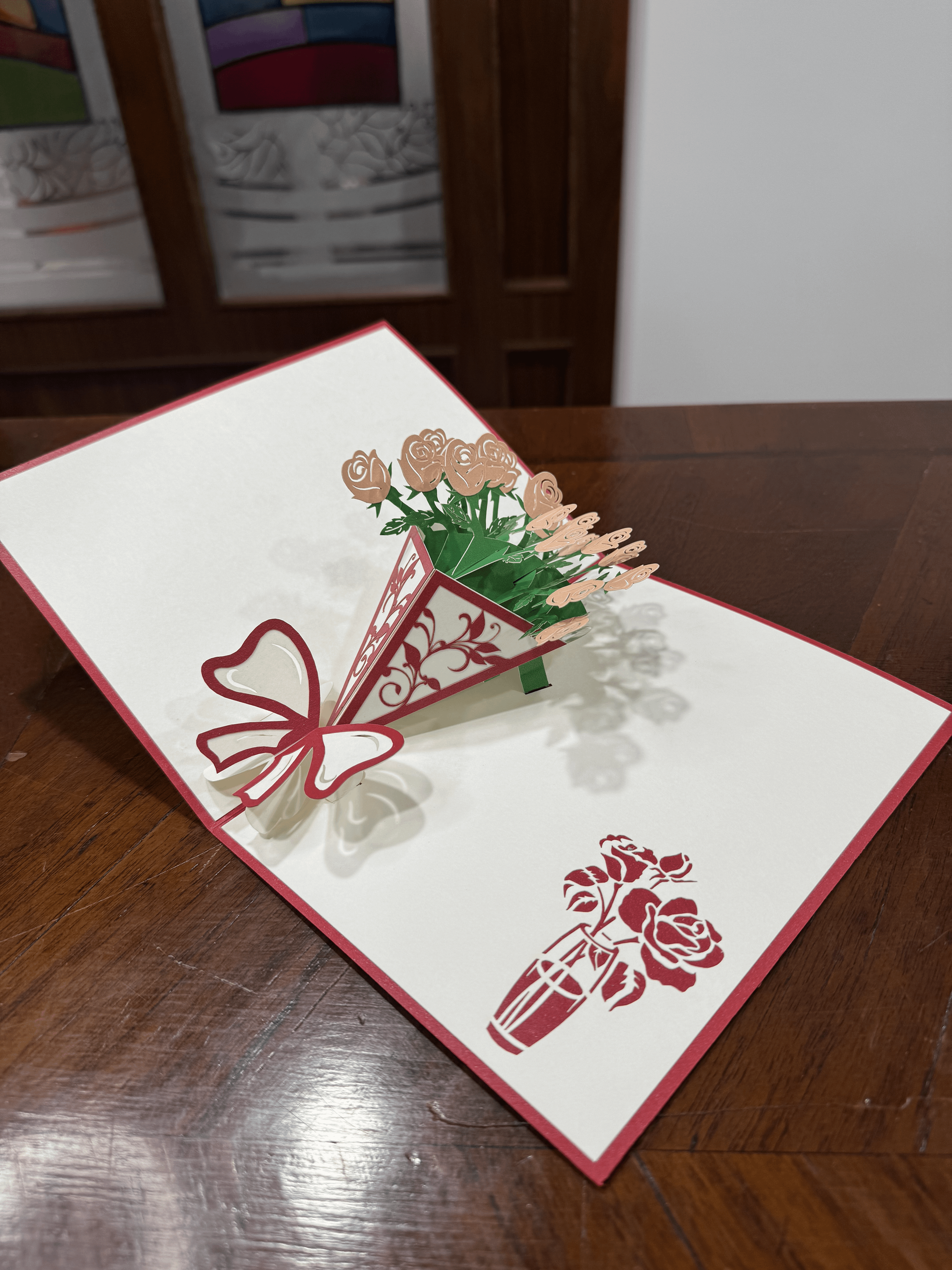 MAZZO DI ROSE POP-UP CARD