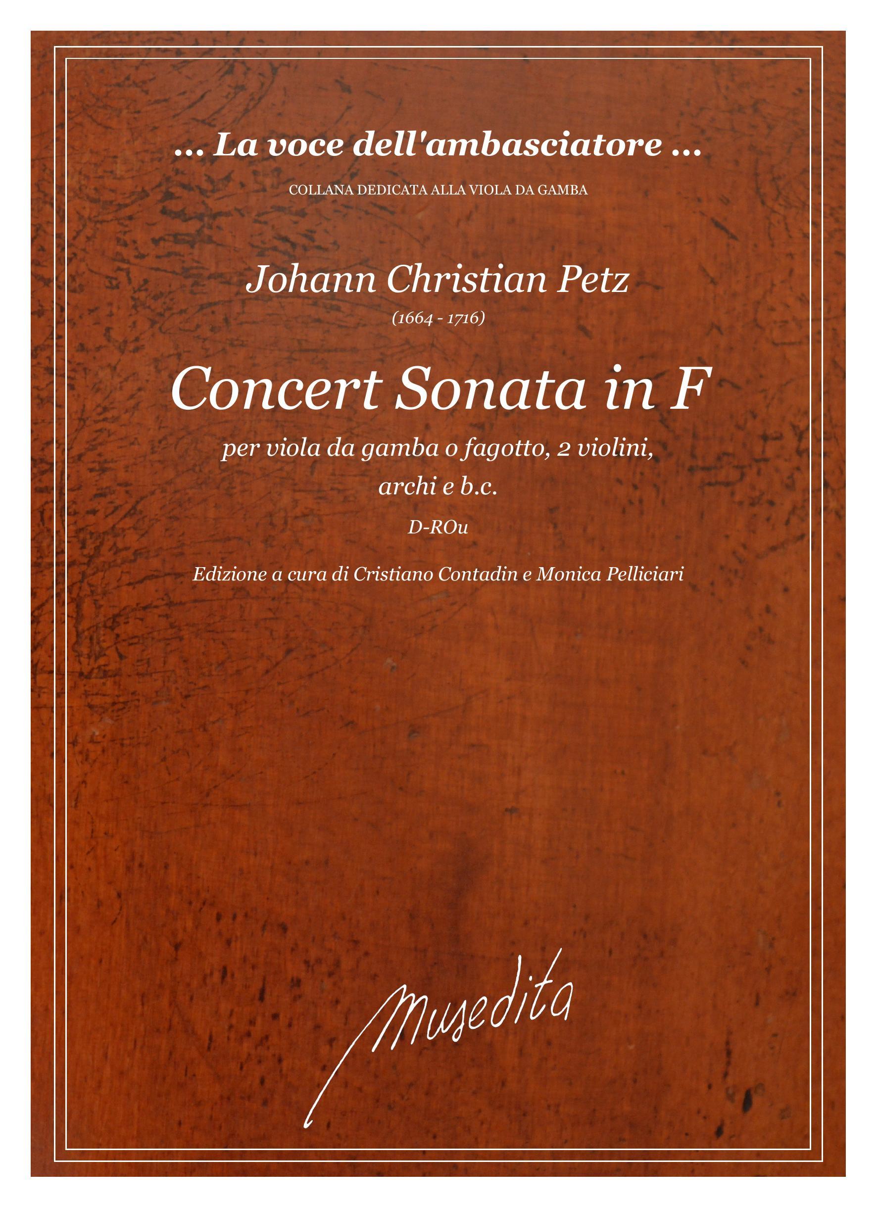 J.C.Petz: Concert-Sonata in fa maggiore