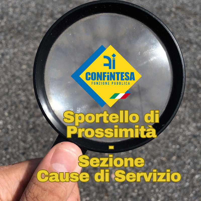 23/09/2023 - SPORTELLO DI PROSSIMITA' SEZIONE CAUSE DI SERVIZIO