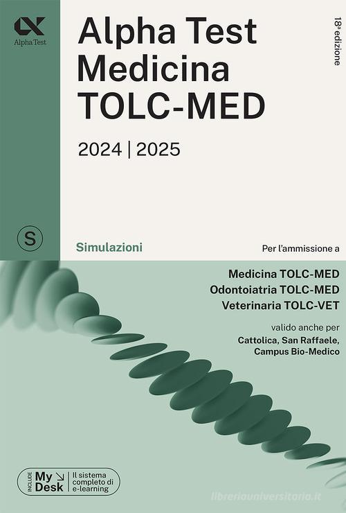 ALPHA TEST  -  AREA SANITARIA - MEDICINA TOLC-MED. SIMULAZIONI 2024/2025