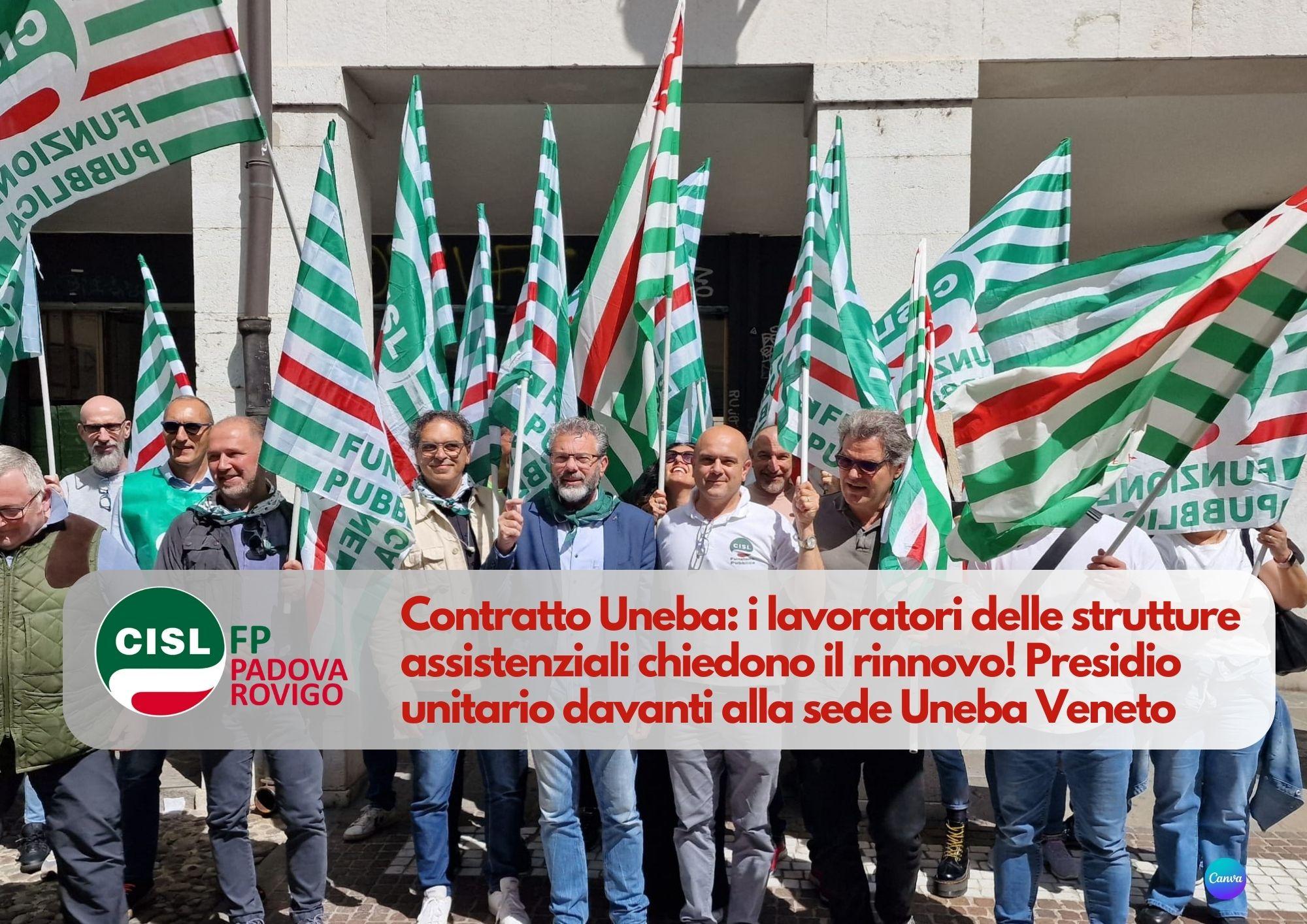 CISL FP Padova Rovigo. Contratto Uneba: i lavoratori delle strutture assistenziali chiedono il rinnovo!