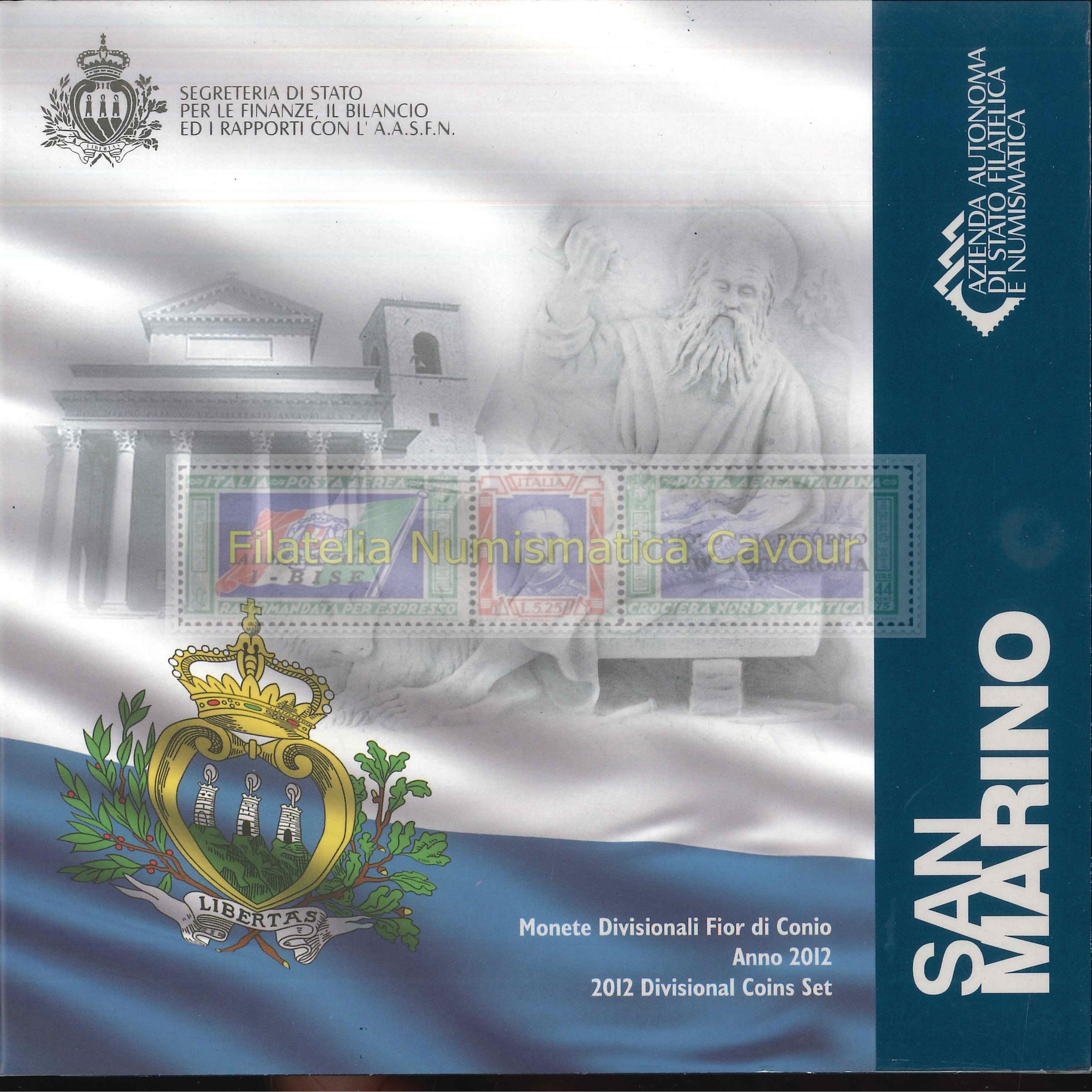 2012 - FDC DIVISIONALE - 8 VALORI