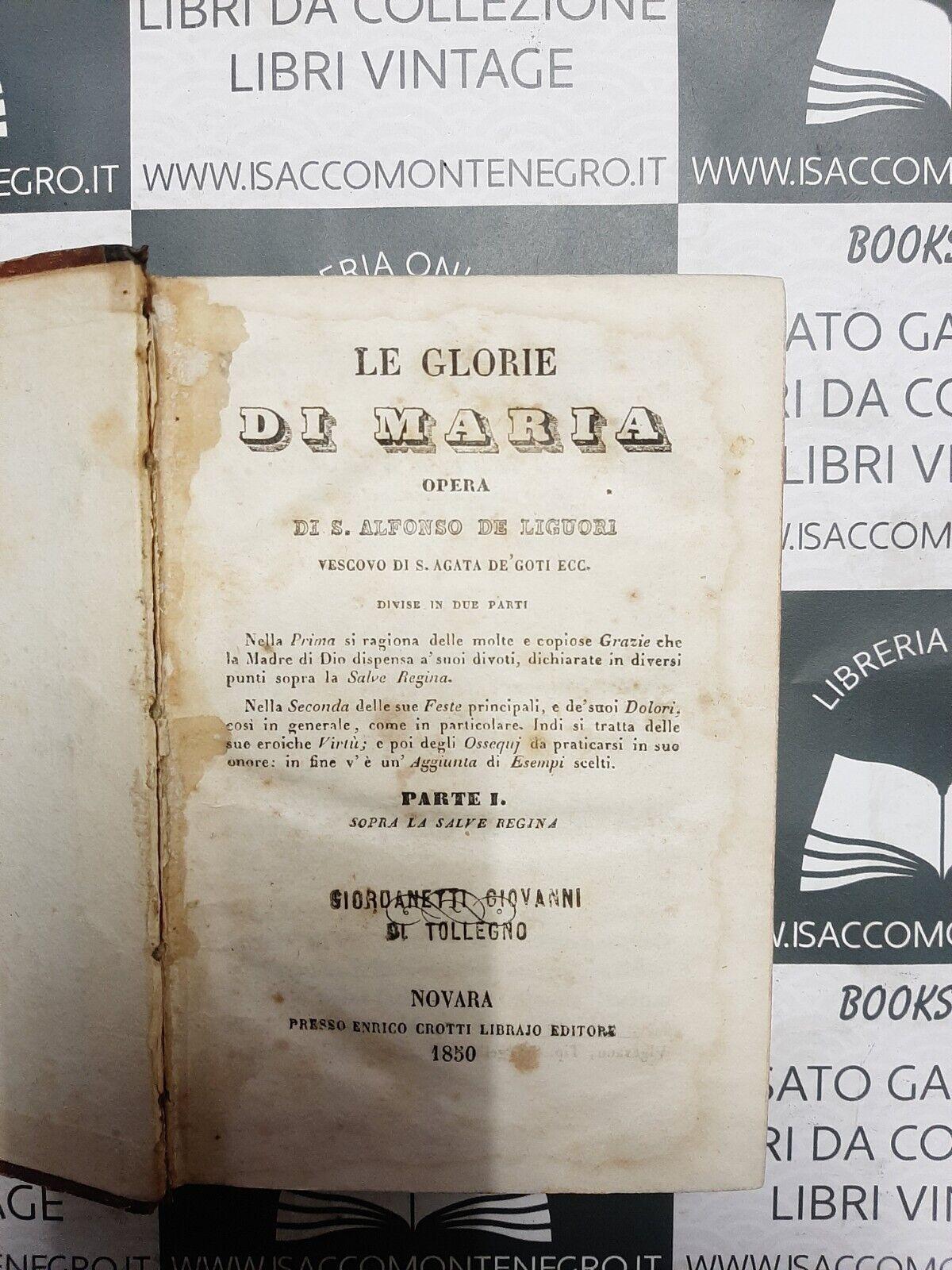 Libretto Ecclesiastico Novara 1850 Liguori