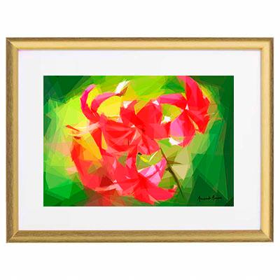 Flowers Collection - Red in green, n.9