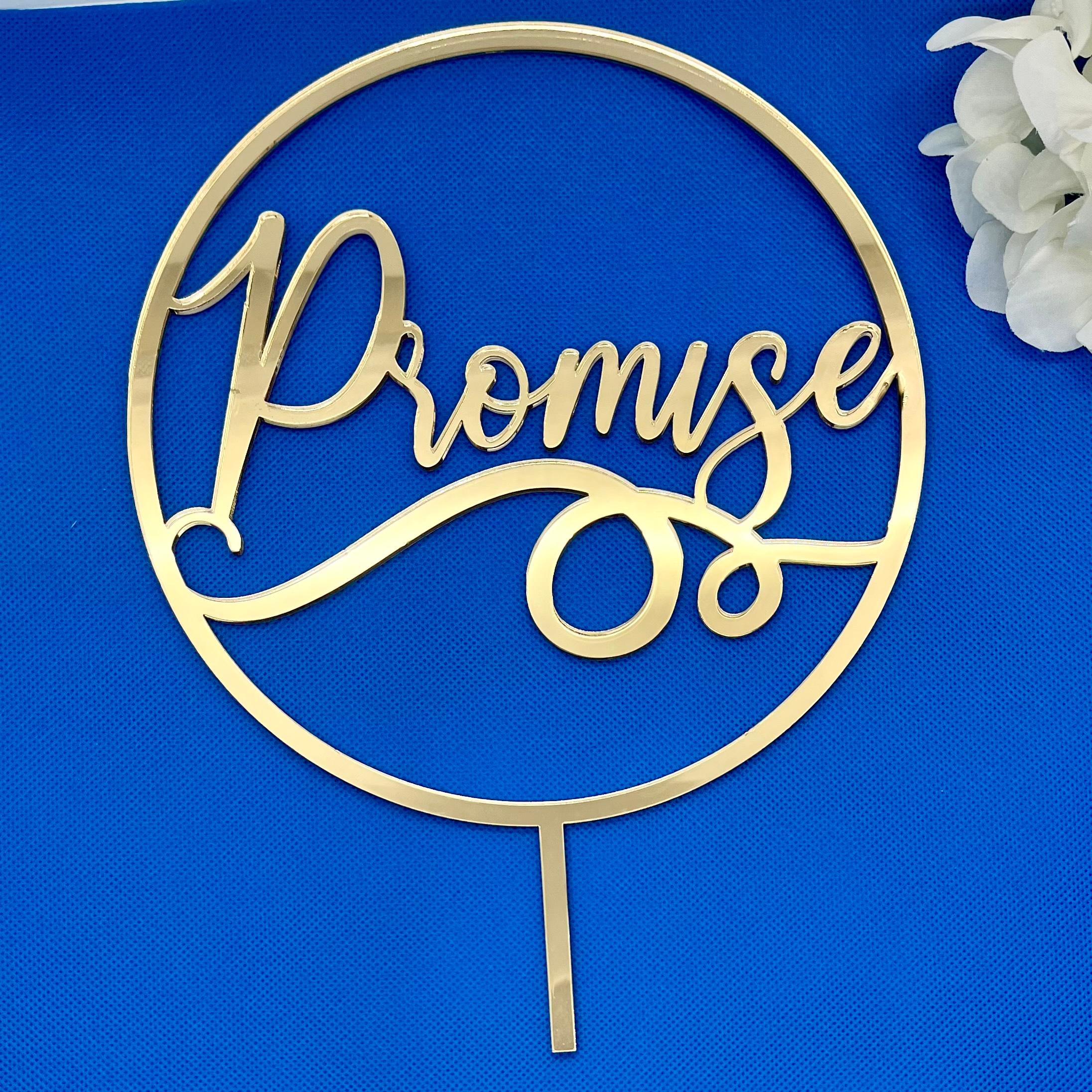 Cake topper "Promise"