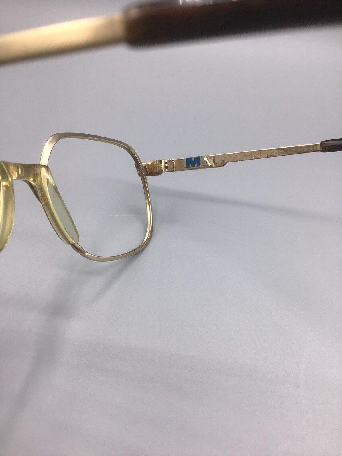 Metzler eyeglasses 7745 frame Germany occhiale vintage brillen Gold laminated