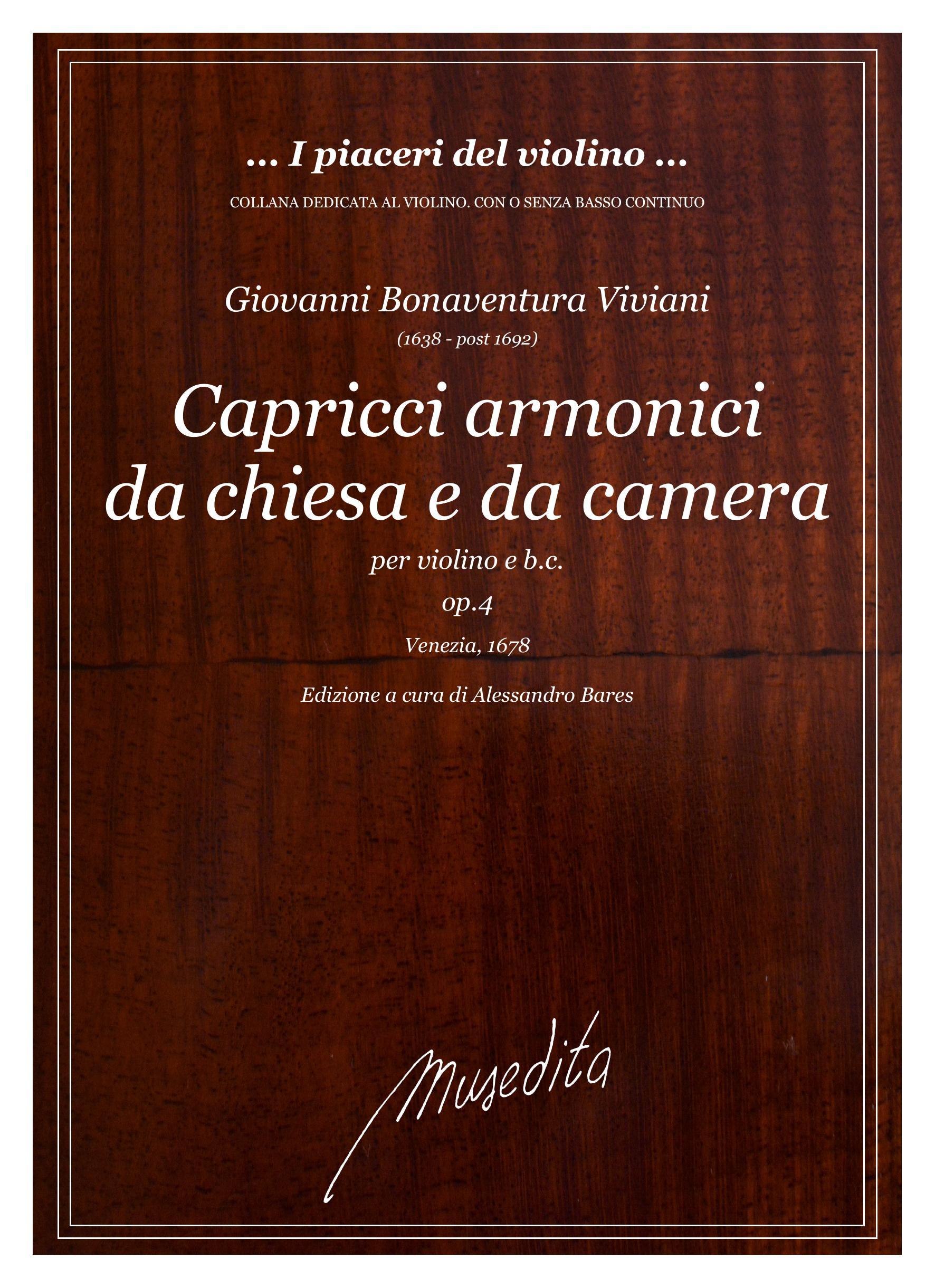 G.B.Viviani: Capricci armonici op.4 (Venezia, 1678)