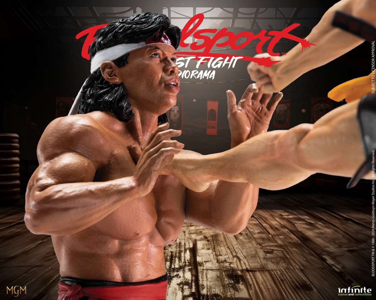 Infinite Statue BLOODSPORT Van Damme LAST FIGHT Diorama