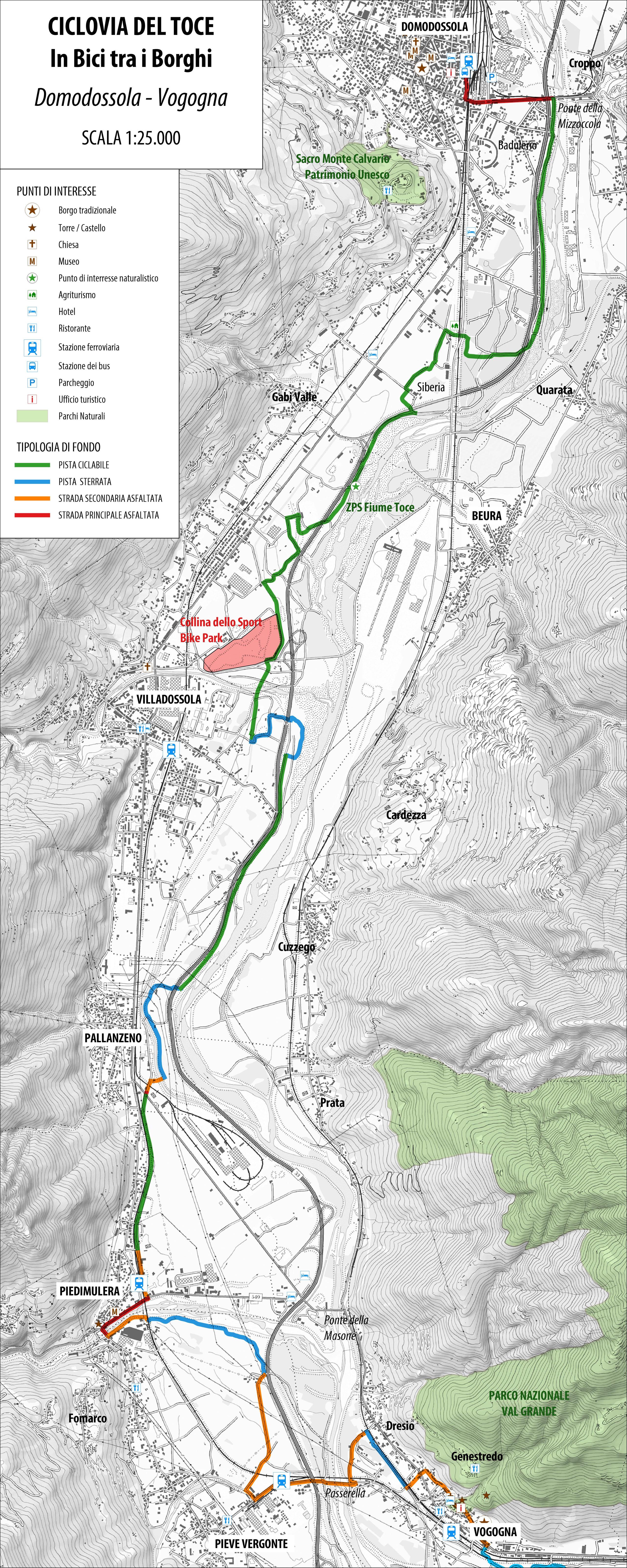 pista ciclabile bicicletta mappa verbano cusio ossola famiglie bambini percorso facile outdoor