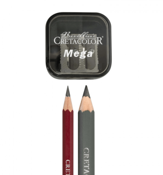 CRETACOLOR - Mega Duo-sharpener - Temperamatite a serbatoio con due fori