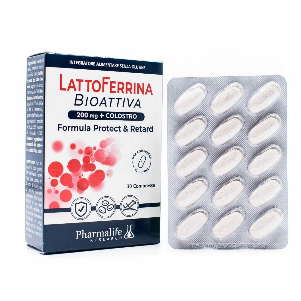 LattoFerrina Bioattiva Pharmalife da 30 Compresse + Sospensione Orale da 200 ml.