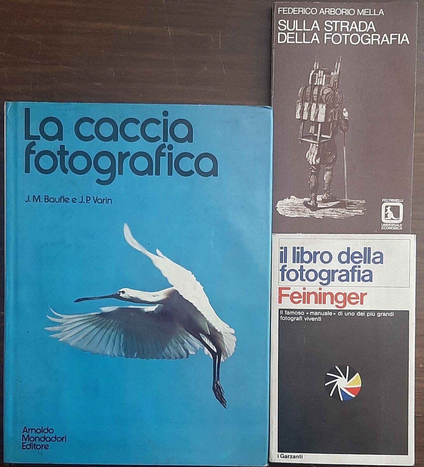 Lotto tre libri di fotografia Feininger fotografica