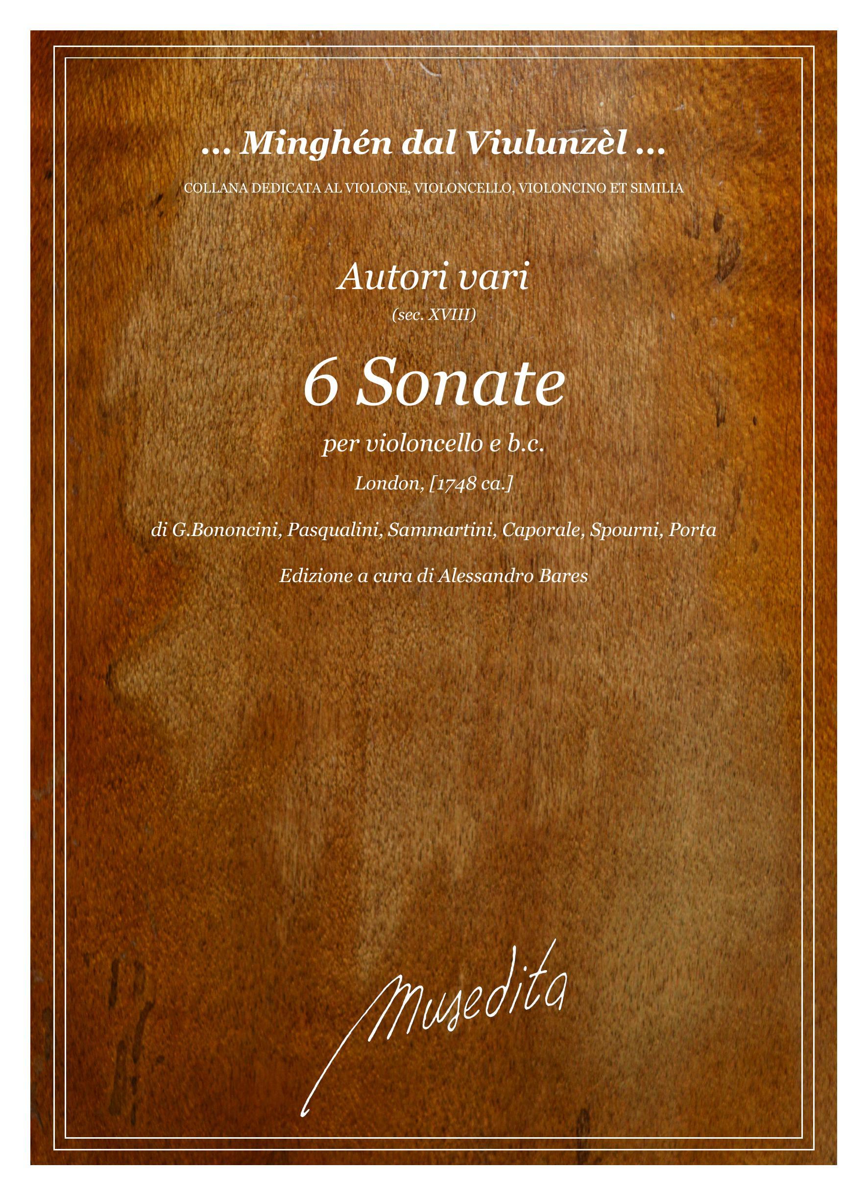 AA VV: 6 Sonate (London, [1748 ca.])