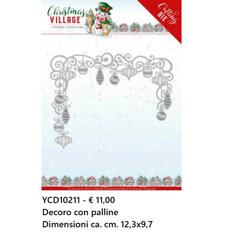 Fustelle Natale - YCD10211 - Decoro con palline
